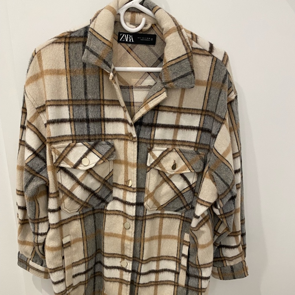 Zara oversized flannel